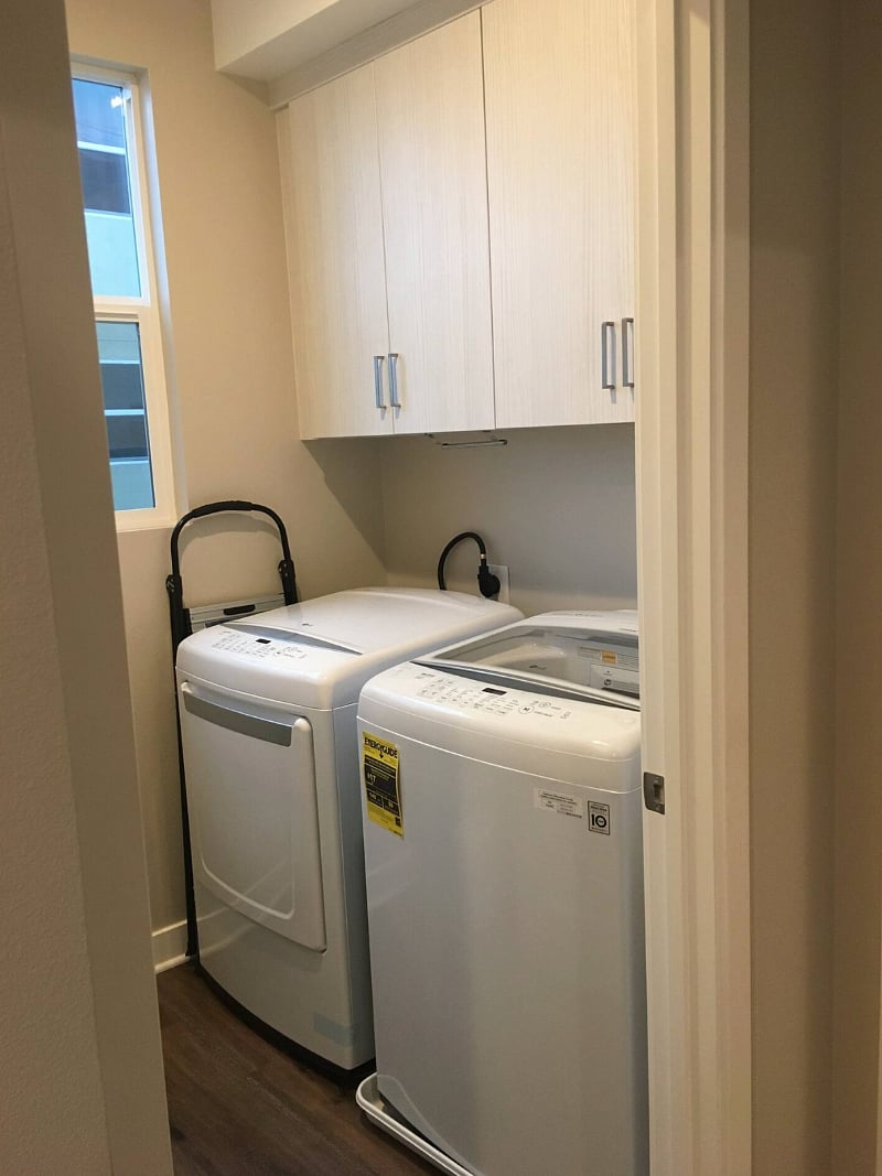 Washer and Dryer, Stocked with Laundry Detergent