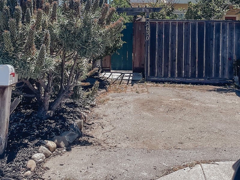 Parking space in driveway