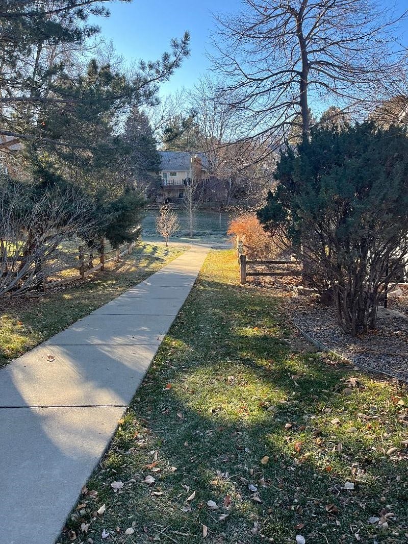 Unit backs up to greenbelt and trail.