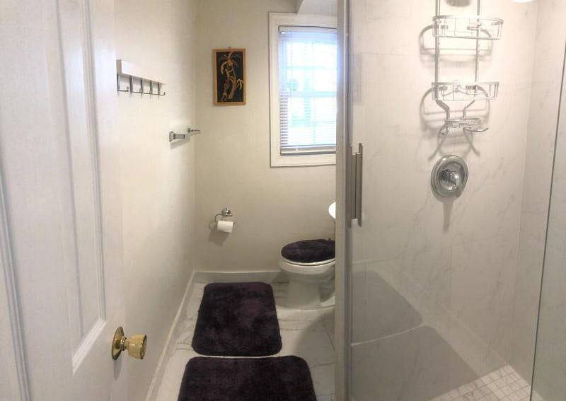 Bathroom with standing shower