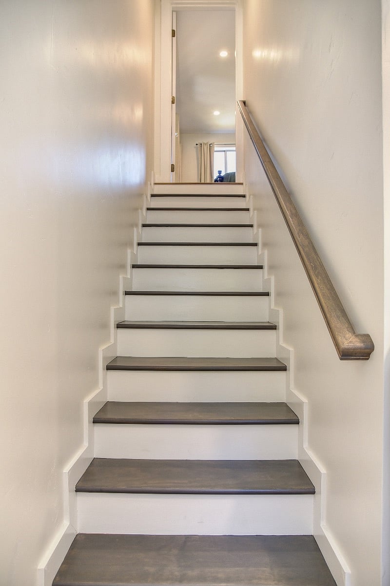 Stairs leading to upper bedroom #3.