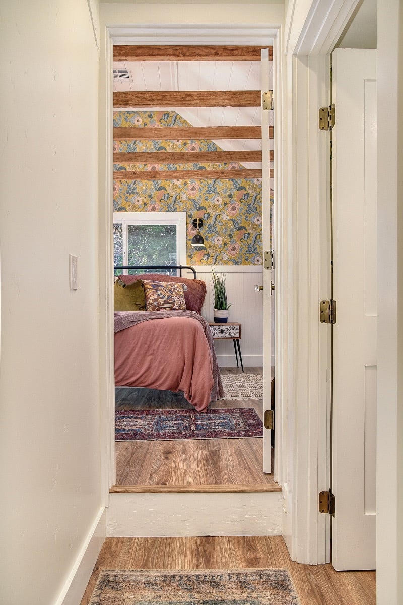 Bedroom #2: One step UP into this room. Has memory foam King-size mattress.