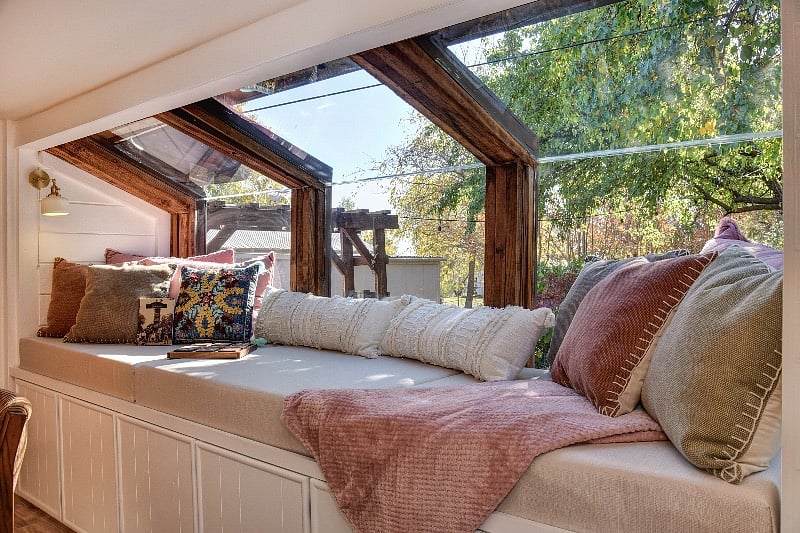 Reading nook in Game Room.