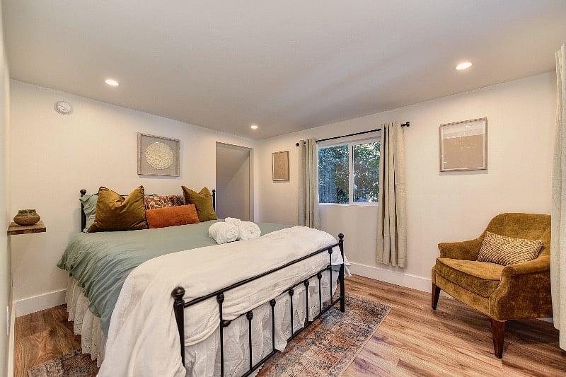Bedroom near kitchen.