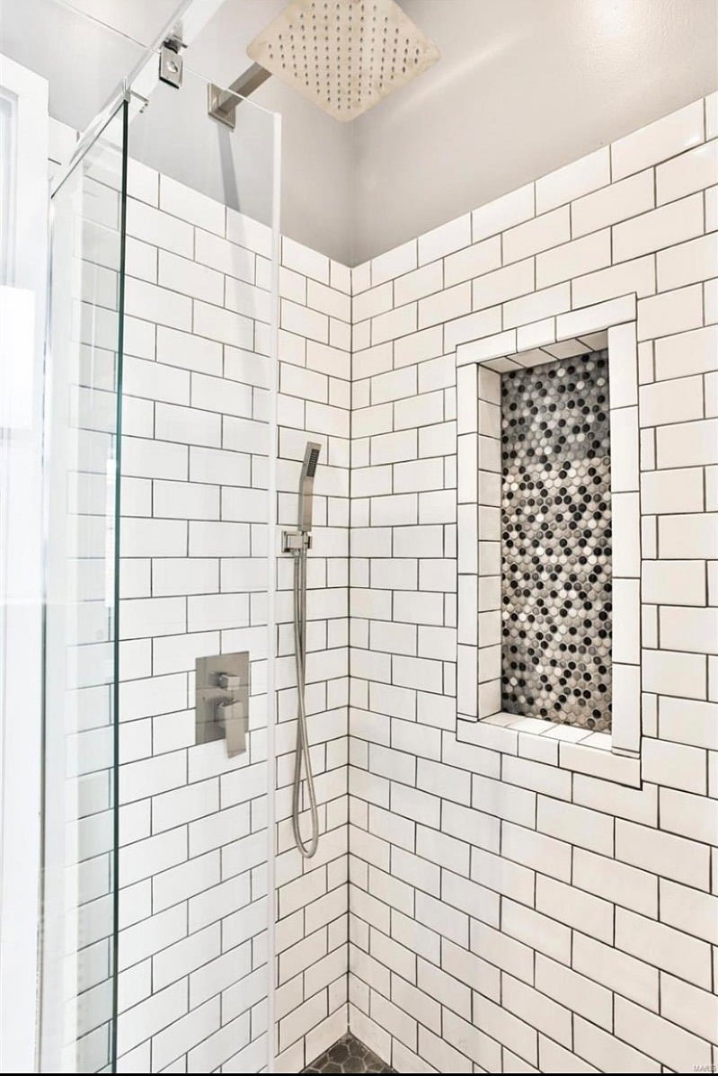 Rain shower with a handle shower head as well