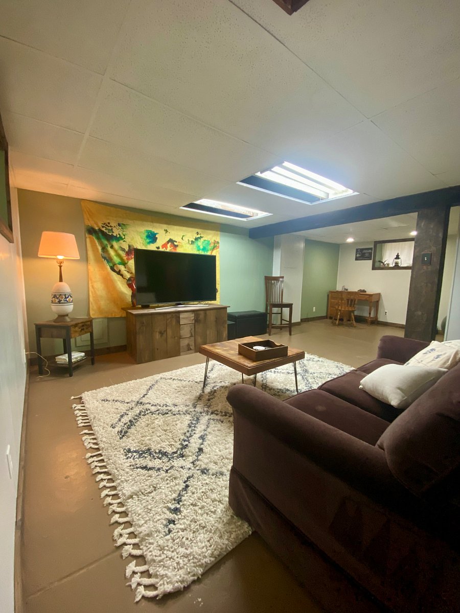 Basement- living room.