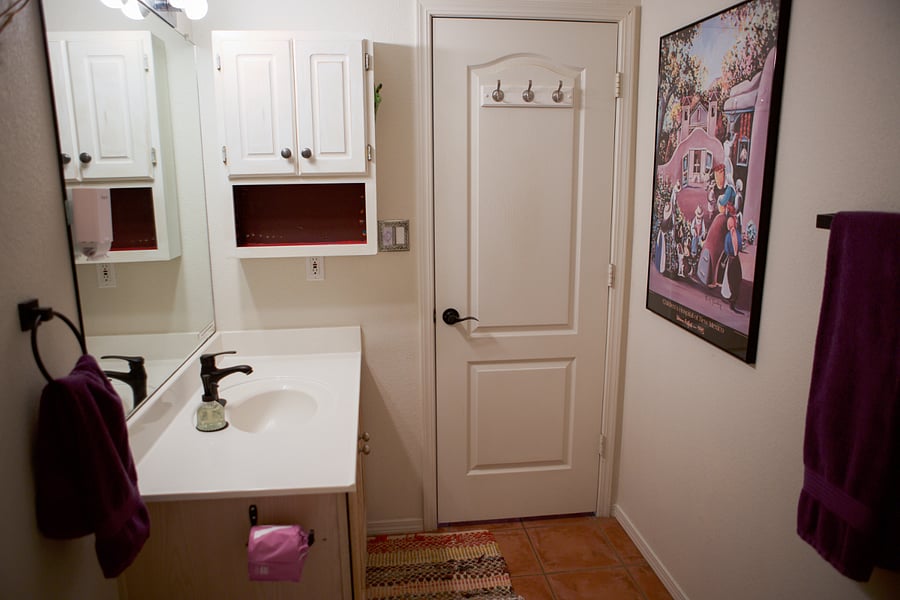 Your private bathroom. 