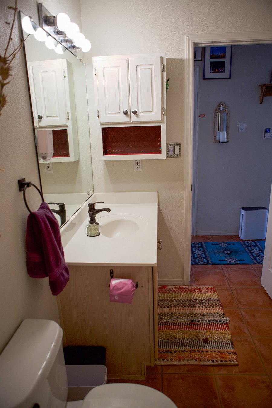 Your private bathroom. 