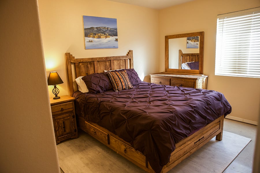 Your bedroom. Large closet and 50" tv not shown but they are there!