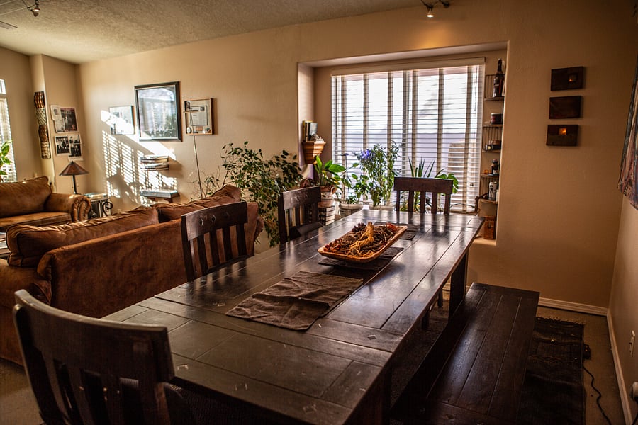 Front / formal Dining area and living room (common space)