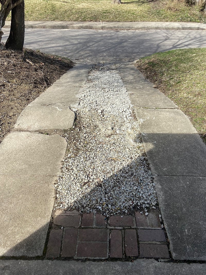 Parking pad out back 