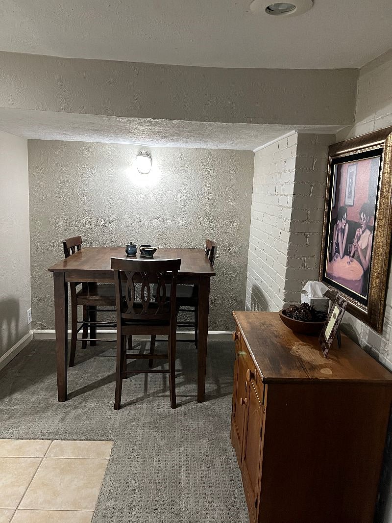Dining room off of the kitchen