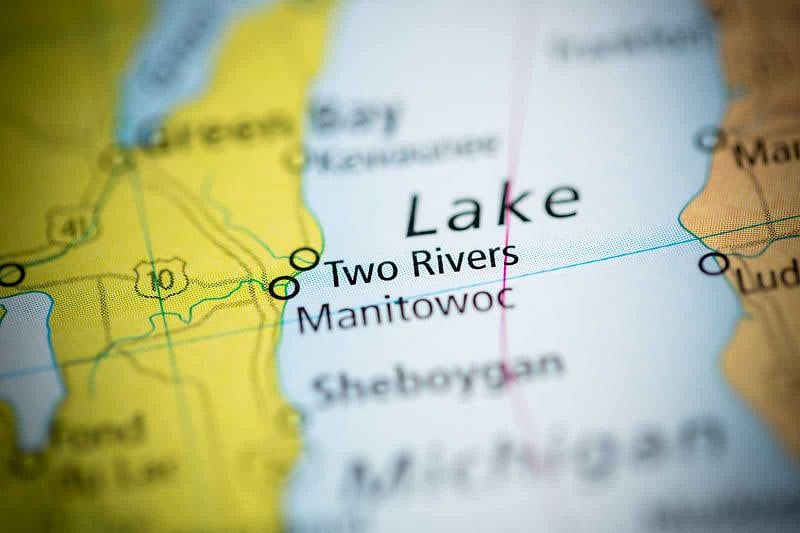 Manitowoc 7 miles away. 