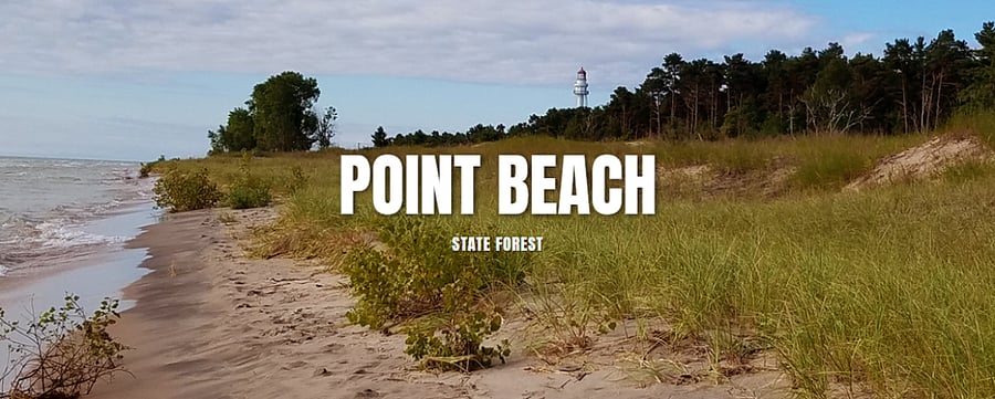 Point Beach State Forest is 4.7 miles from Lakeview Cottage. Fantastic beach, with few people. Bike trails through the forest. Cross Country in the Winter. 