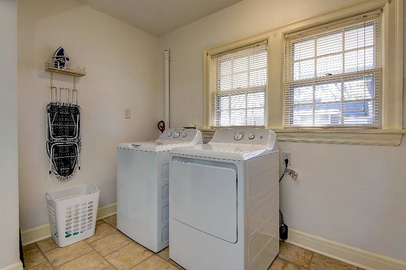 Washer and dryer are included