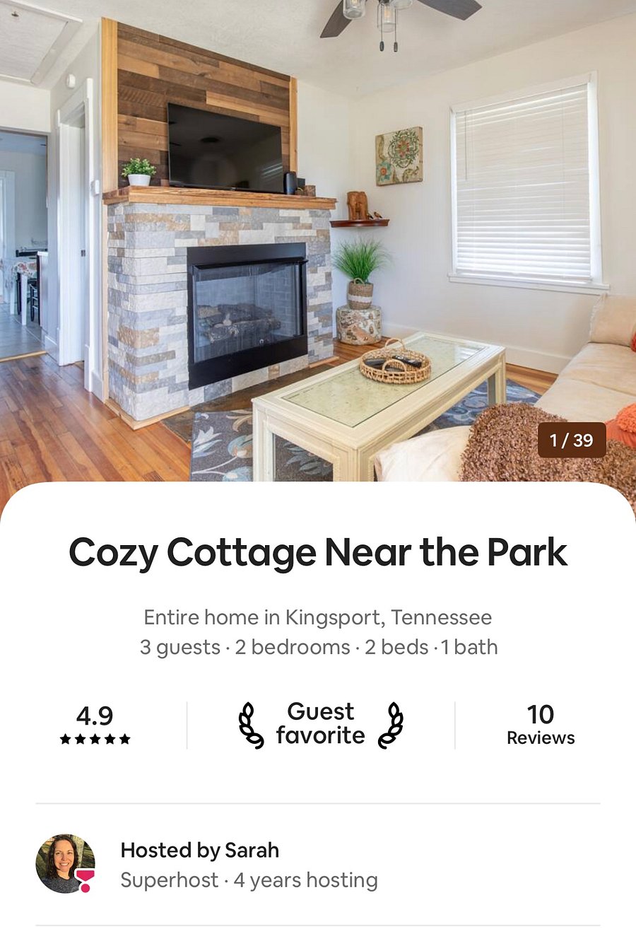 4.9 stars on AirBnB!