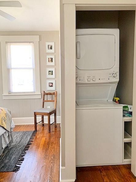 laundry nook in front bedroom