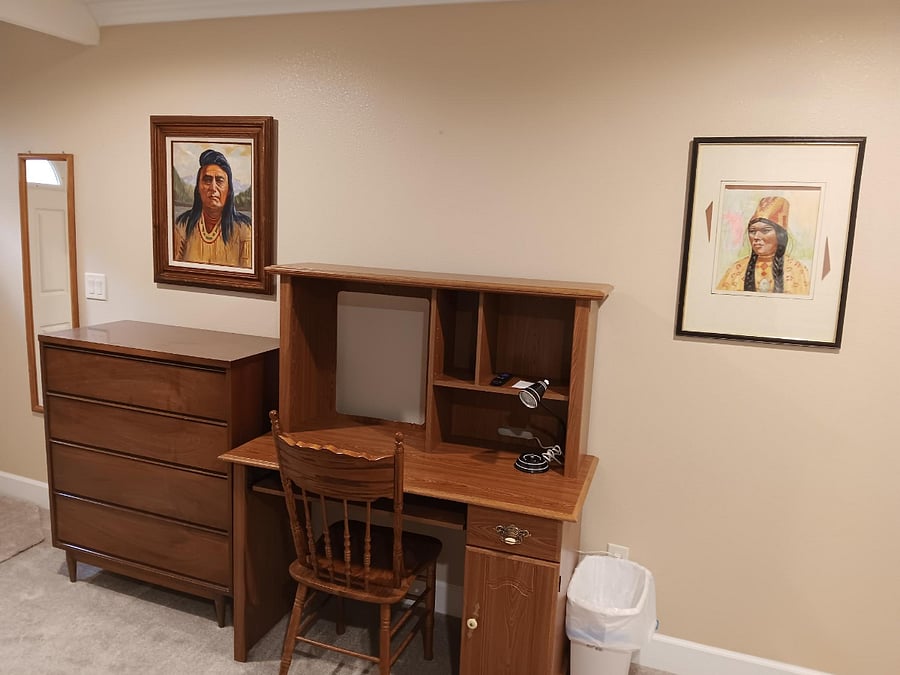 Some of the furnishings of the Tucamari bedroom.