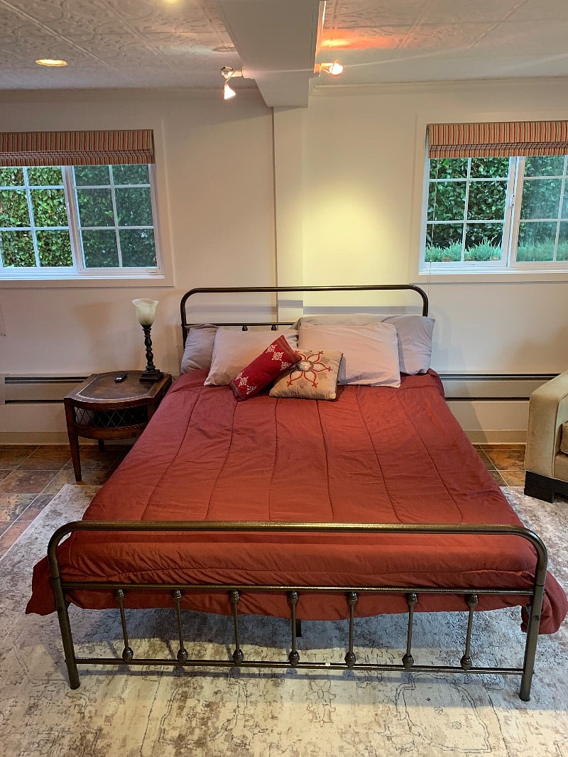 Comfy queen size bed