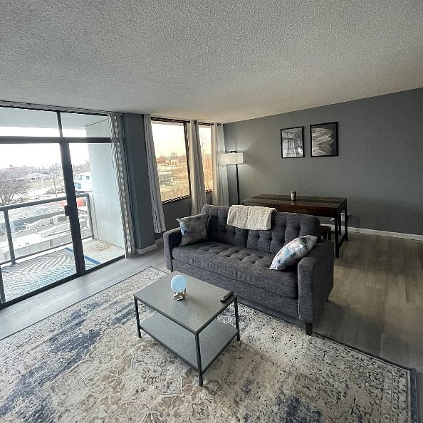 Nice dining/working table behind so you can host and show off your ish if you want to!