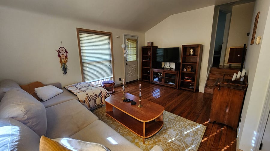 slightly updated living room furniture