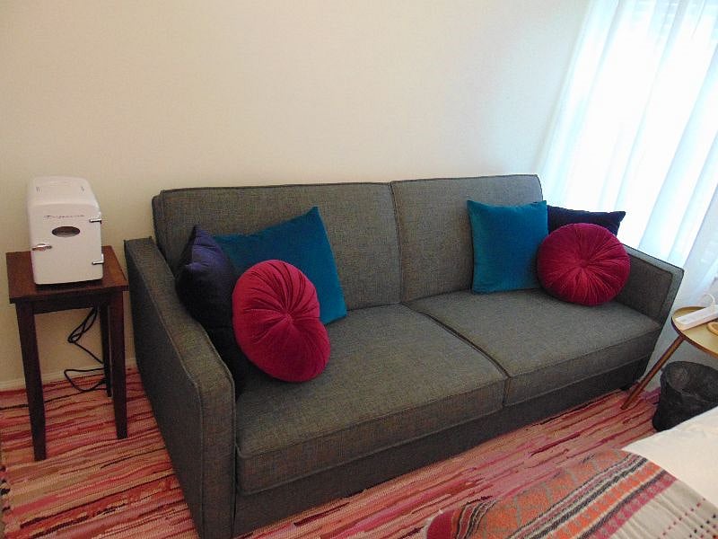 Sofa in bedroom 