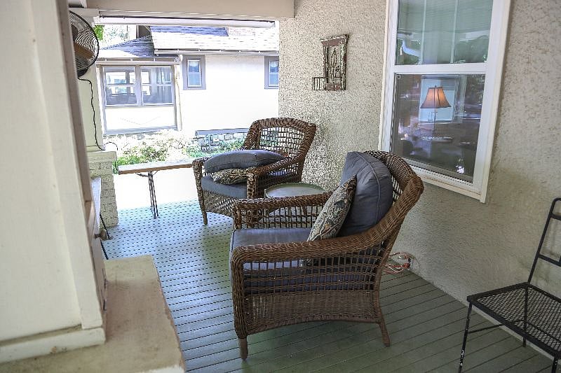 Cozy front porch.