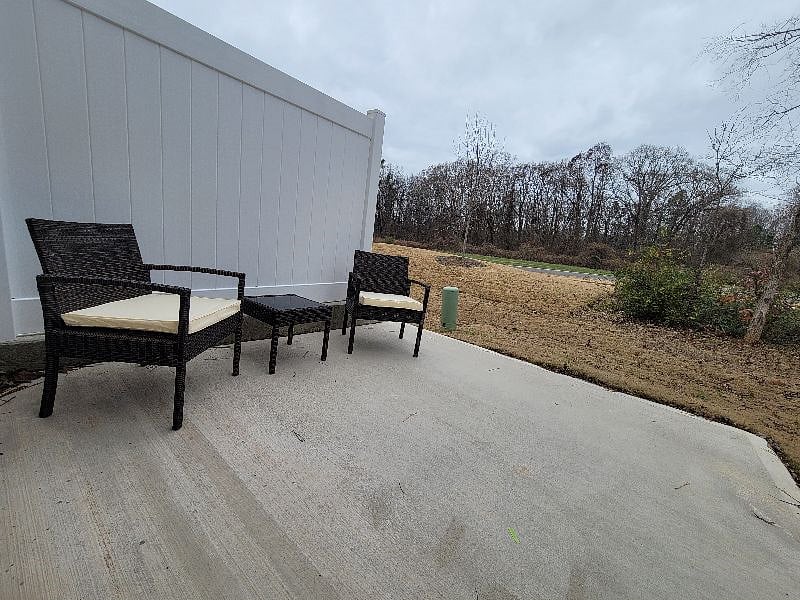 Personal patio space.