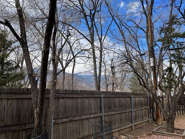 View of Pikes Peak from backyard