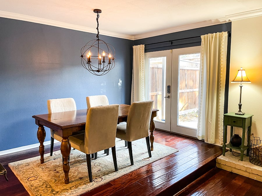 Dining area & back door