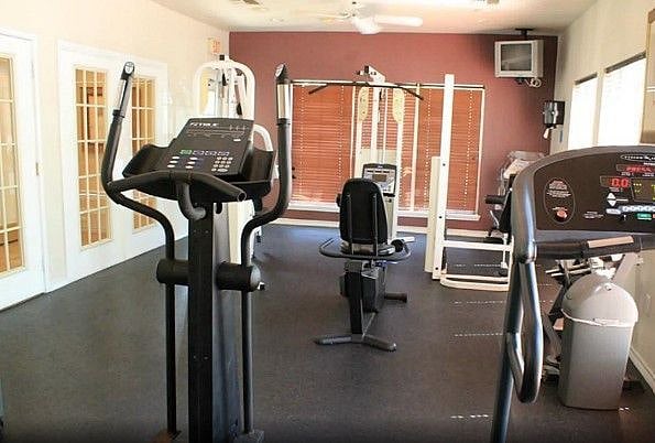Community also has a gym onsite. 