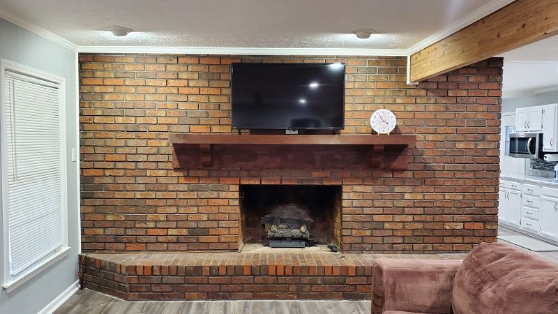 Living Room with Gas Fireplace