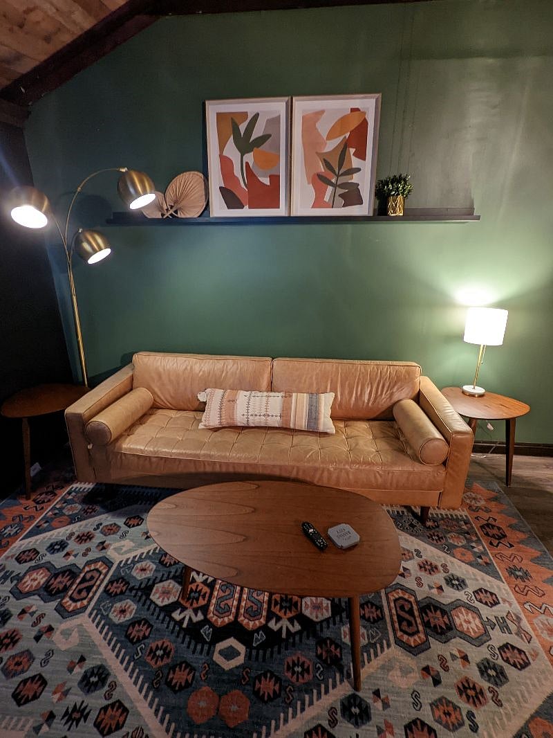 Snuggle up to binge your favorite show in your MCM living room