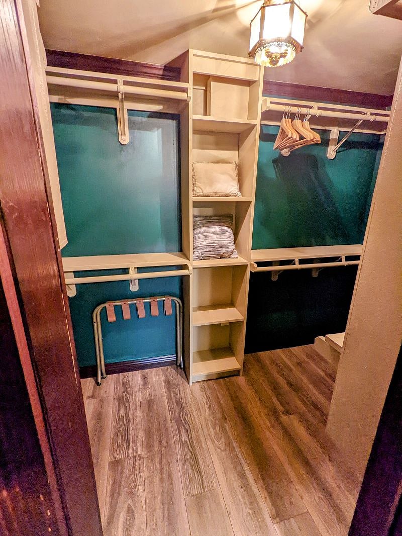 HUGE walk-in closet w/built-ins to organize your shoes and clothes