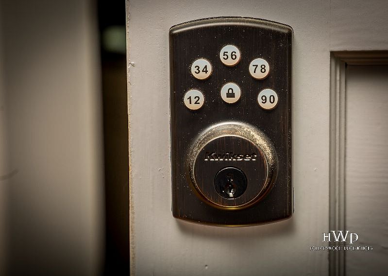 electronic coded entrance to your unit.  Easy and safe access.
