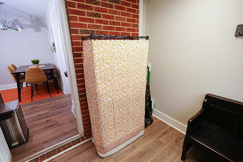 Mud Room Storage Out of Sight!