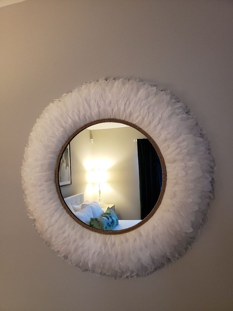 Beautiful Feather Mirror