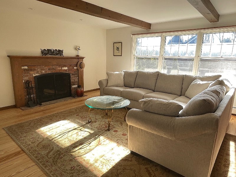 Non-working fireplace.