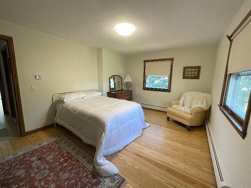 Second bedroom with new full-sized bed.