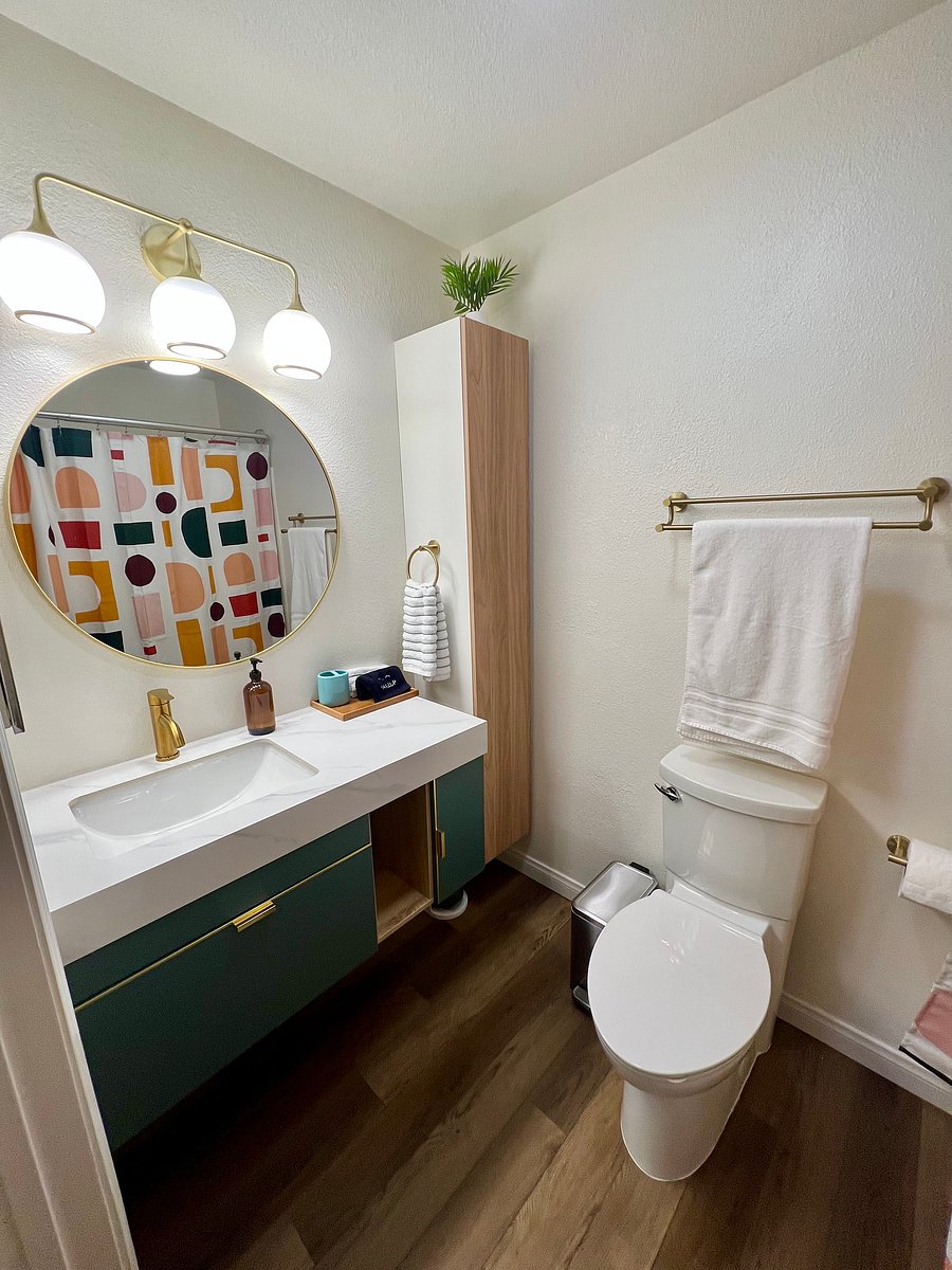 Newly renovated master bathroom