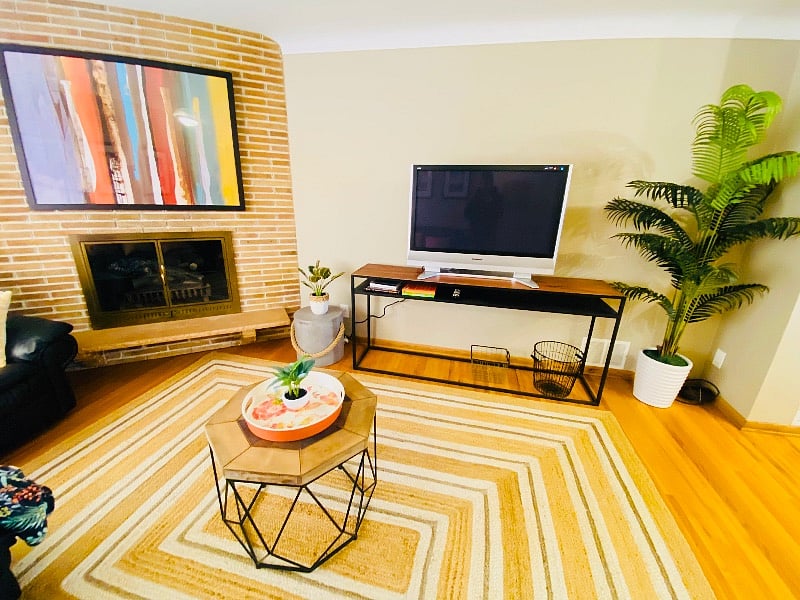 42 inch TV to catch up on your favorite shows during your downtime.