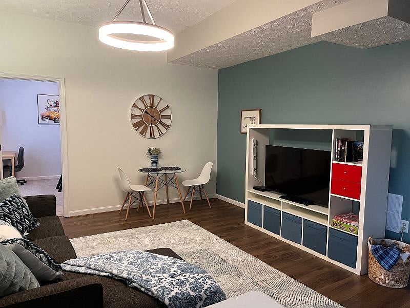 Well appointed Living room area with dinette.