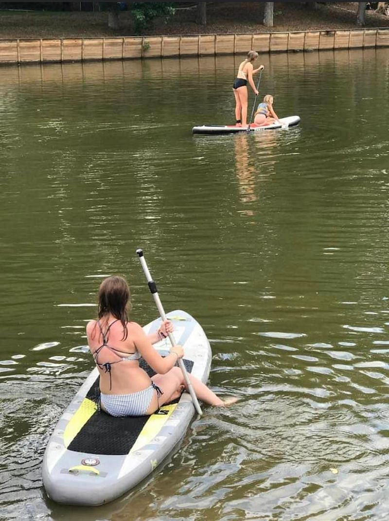 Paddle boarding