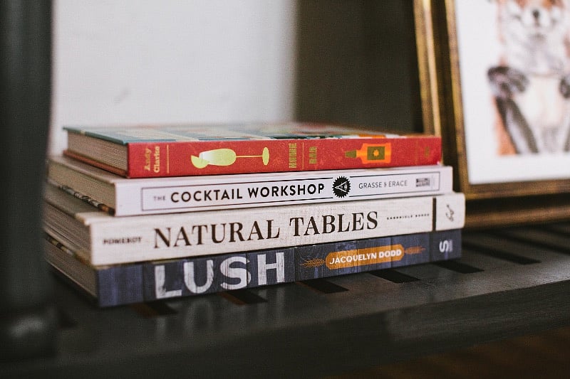 You will find books stashed around the house for those days when you just want to stay in.
