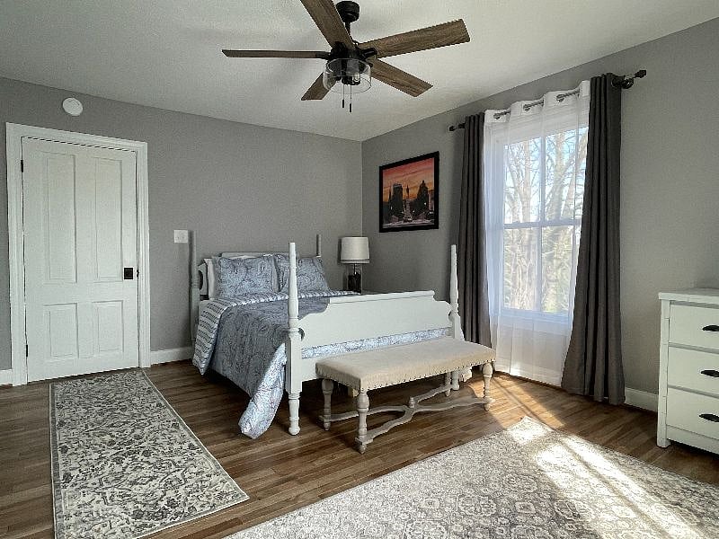 Full size bed in bedroom #1