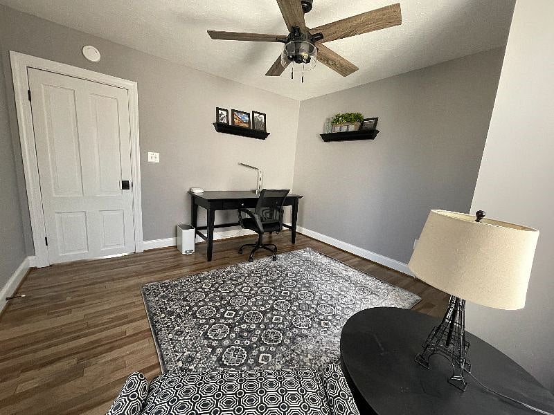 Bedroom #2 can be used as just an office as a full size desk is included.