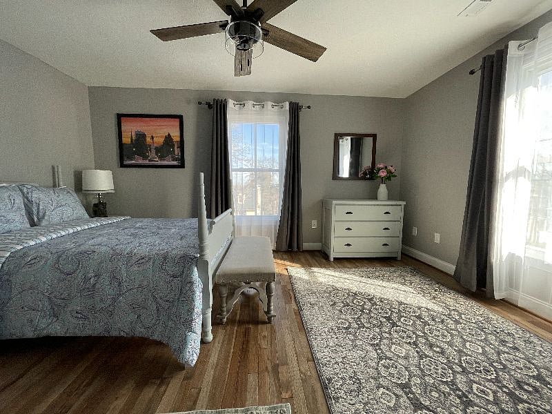 Bedroom #3 has two windows that allow for a lot of natural light.