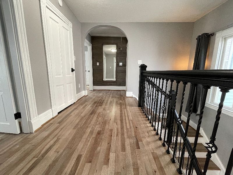 2nd floor hallway has a full length mirror.