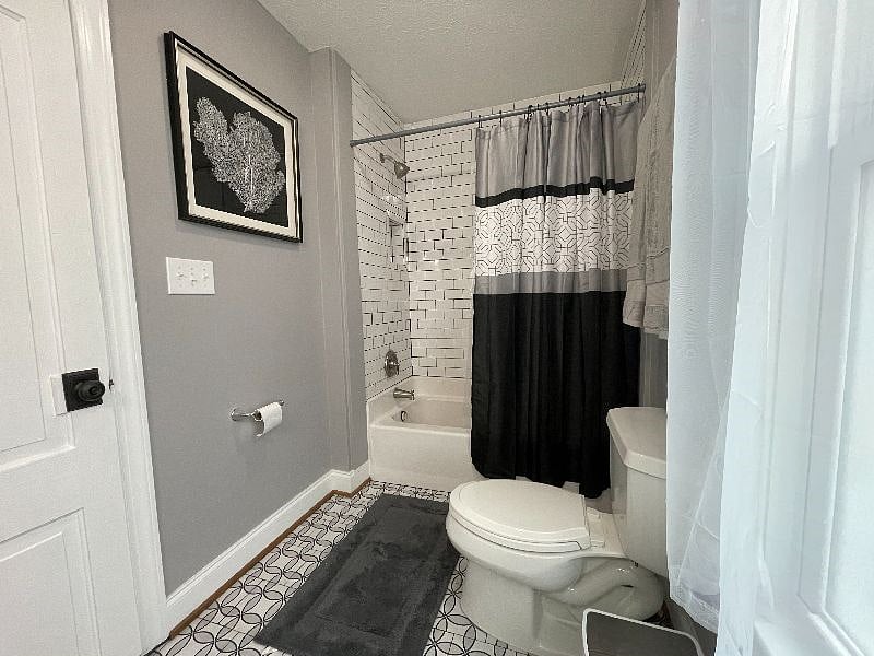 2nd floor bathroom has full size tub/shower off hallway.