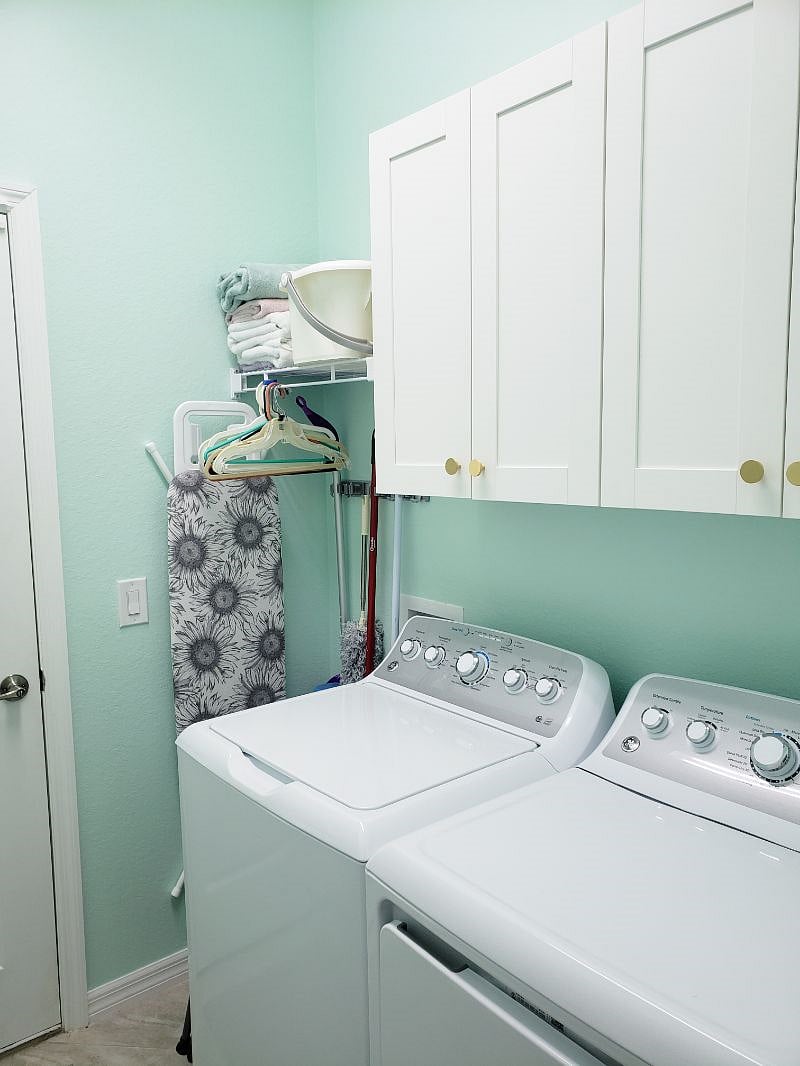 Fully stocked laundry room